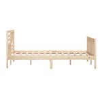 vidaXL Cadre de lit Bois massif 180x200 cm Super King