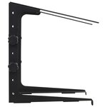 vidaXL Support d'ordinateur portable Noir 30 5x28x(24 5-37 5) cm Acier