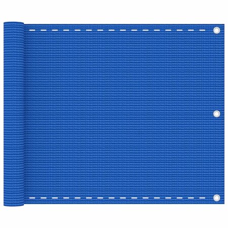 vidaXL Écran de balcon Bleu 75x300 cm PEHD