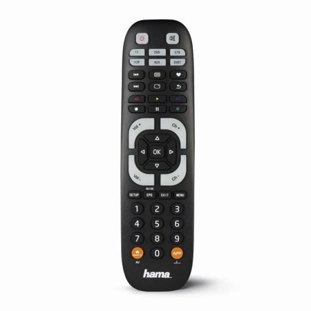 Hama 00040074 télécommande ir wireless dvd/blu-ray  stb  tv  vcr appuyez sur les boutons
