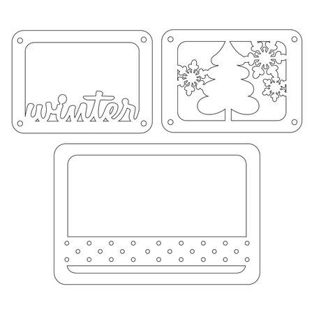 Matrice découpe et embossage (Die) Thinlits Sizzix Winter - Sizzix