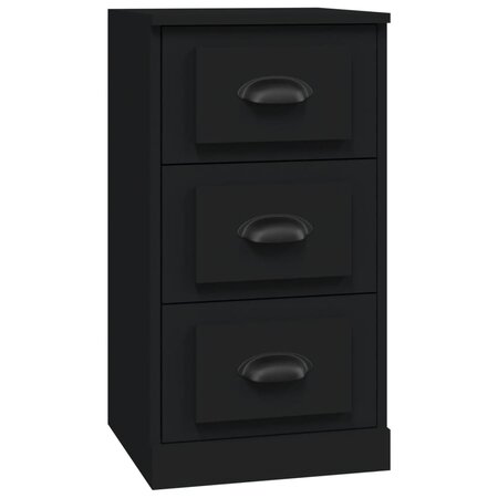 vidaXL Buffet noir 36x35 5x67 5 cm bois d'ingénierie