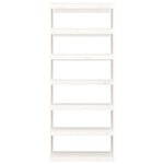 vidaXL Bibliothèque/Séparateur de pièce Blanc 80x30x199 5cm Pin solide