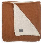 Jollein couverture bliss knit 75x100 cm peluche caramel