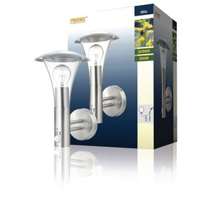 Ranex lampe murale avec capteur pir 60 w chrome 5000.318