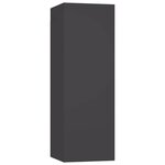 vidaXL Meuble TV Gris 30 5x30x90 cm Aggloméré