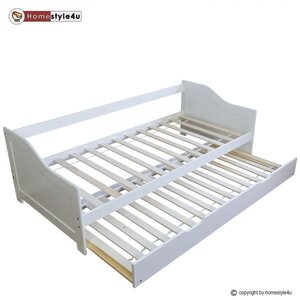 Lit Simple Blanc 90x200 avec tiroir lit