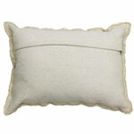 Coussin déco enfant - vélo brodé - déhoussable 35 x 55 cm