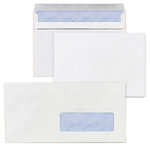Lot de 1000: enveloppe commerciale mécanisable vélin extra-blanc patte gommée sans fenêtre 80 g/m² la couronne 162x229 mm