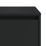 vidaXL Tables de chevet 2 Pièces noir 45x34x44 5 cm bois d'ingénierie