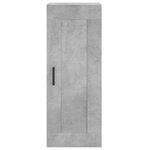 vidaXL Buffet haut Gris béton 34 5x34x180 cm Bois d'ingénierie