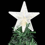 vidaXL Arbre de Noël pré-éclairé avec support 150 cm fibre optique