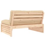 vidaXL Canapé central 120x80 cm bois de pin massif