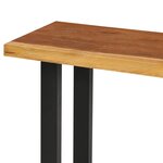 vidaXL Table console Bois d'arbre à pluie massif 110x35x75 cm