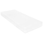 vidaXL Lit avec matelas et éclairage USB Jaune Velours 90x200 cm