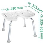 RIDDER Tabouret de baignoire Blanc 150 kg A0050501