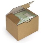 Boîte carton brune d'expédition rajapost 12x10x8 cm (lot de 50)