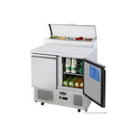 Table pizza réfrigérée - 5 bacs gn 1/6 - atosa - r600a - acier inoxydable2300900pleine x700x1100mm