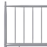 vidaXL Cadre de lit Gris Métal 180x200 cm