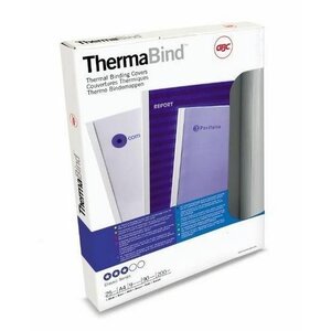 Lot de 25 ThermaBind Couvertures de reliure thermique Standard 1.5 mm blanc GBC
