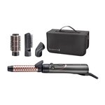 Remington AS8606 Brosse Soufflante Rotative Curl&Straight Confidence, Brosse Plate, Seche Cheveux et Fer a Boucler 4en1