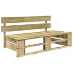 vidaXL Banc palette de jardin bois