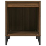 vidaXL Table de chevet Chêne marron 40x35x50 cm