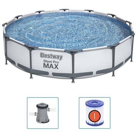 Bestway Ensemble de piscine Steel Pro MAX 366x76 cm