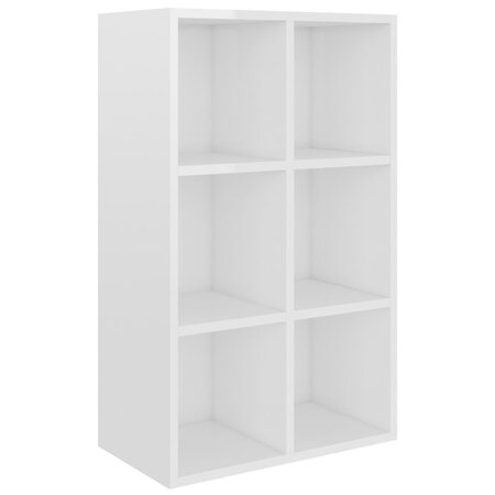 vidaXL Bibliothèque/Buffet Blanc brillant 66x30x97 8 cm Aggloméré
