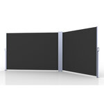 Paravent extérieur rétractable phoenix gris  600 x 160 cm