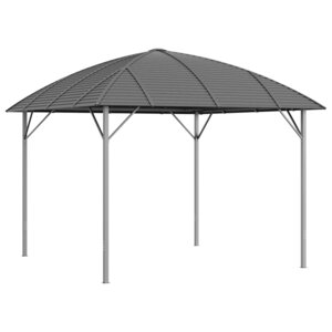 vidaXL Belvédère avec toit arqué 3x3 m Anthracite