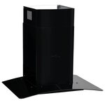 vidaXL Hotte murale Acier inoxydable 756 m³/h 60 cm Noir
