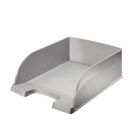 Plus jumbo corbeille à courrier hauteur 103mm gris argent leitz
