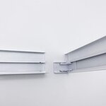 Kit en saillie blanc pour panneau led 30x30 slim - blanc - silamp