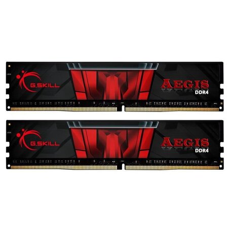 GSKILL PC4-19200 Mémoire PC Aegis Series - DDR4 - 2 x 4Go - 2400Mhz - C17-17-17-39 - 1.2V - F4-2400C17D-8GIS