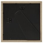 vidaXL Cadres photo 3D 3 Pièces Bois foncé 28x28 cm pour photos 20x20 cm