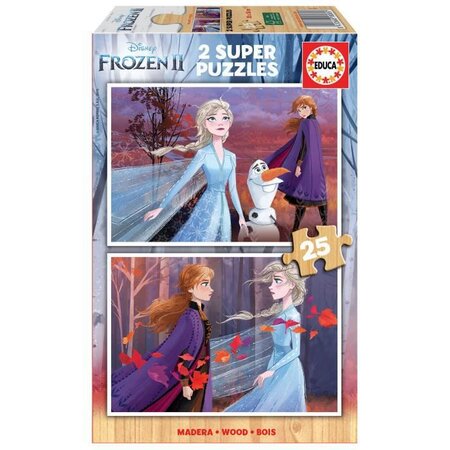 EDUCA PUZZLE 2X25 LA REINE DES NEIGES 2