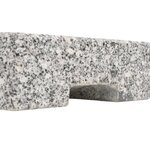 vidaXL Socle de parasol Granite rectangulaire 25 kg
