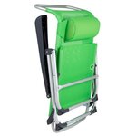 Bo-Camp Chaise de plage Aluminium Vert