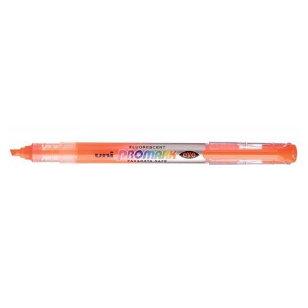 Surligneur PROMARK EYE USP105 pointe biseautée Orange x 12 UNI-BALL