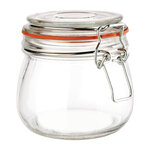 Bocal en verre pour conserves à clip 500 ml - vogue -  - verre x105mm