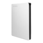 Disque dur externe - TOSHIBA - Canvio Slim - 1 To - Argent