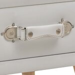 vidaXL Tables de chevet 2 Pièces Blanc 40x35x40 cm Similicuir