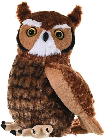 Peluche Grand-Duc D'Amérique De 30 Cm Marron