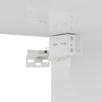 vidaXL Ensemble de meubles TV 4 Pièces Blanc brillant Aggloméré