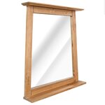 vidaXL Miroir de salle de bain Bois de pin massif 70x12x79 cm