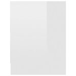 vidaXL Table de chevet Blanc brillant 40 x 30 x 40 cm Aggloméré