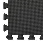 vidaXL Tapis de sol 54 Pièces 4 86㎡ Mousse EVA Noir