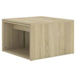 vidaXL Tables basses gigognes 3 Pièces Chêne Sonoma 60x60x38 cm Aggloméré