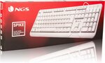 Clavier filaire ngs spike qwerty espagnol (blanc)